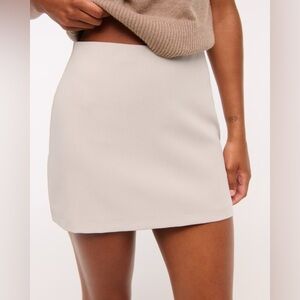 Cream Abercrombie Scarlett mini skirt